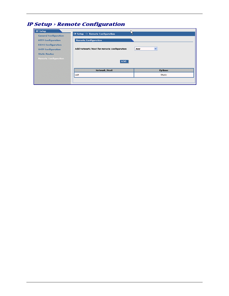 Ip setup > remote configuration | Multi-Tech Systems Multimodem RJ-9 User Manual | Page 29 / 62