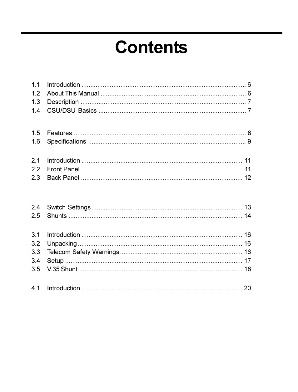 Multi-Tech Systems MT56DSU-S User Manual | Page 3 / 38