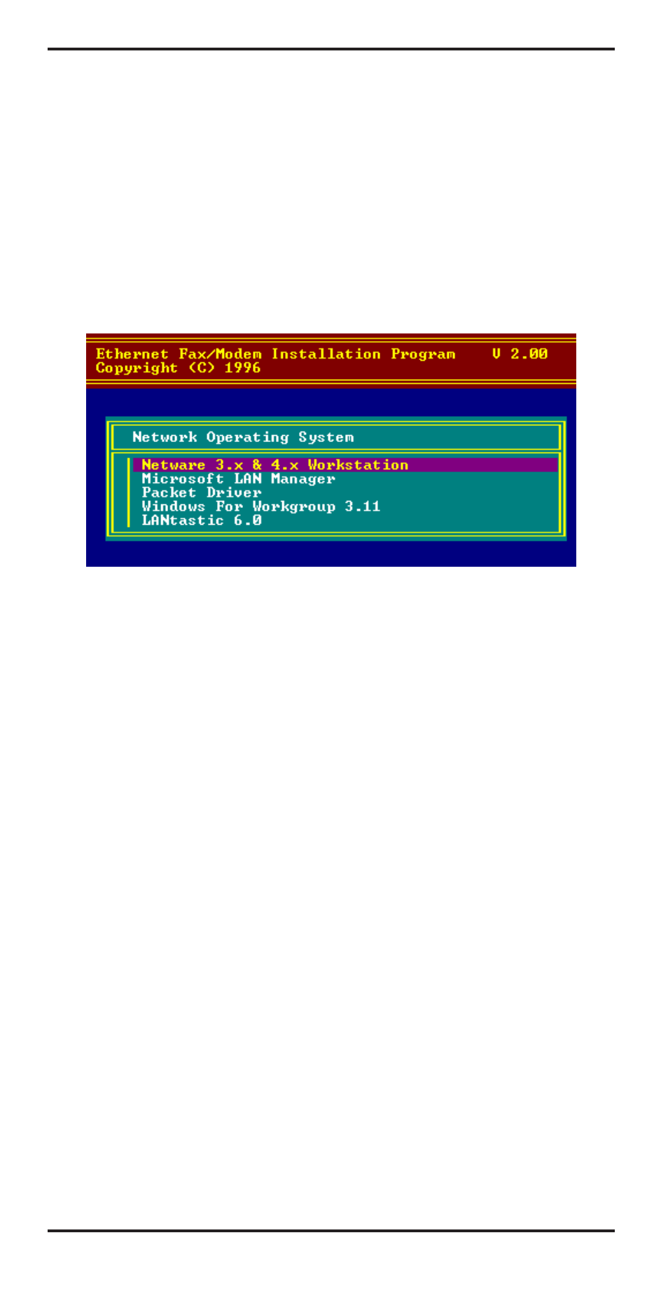 Driver software installation, Novell netware installation, Menu installation | Multi-Tech Systems MT3410ZLX-T/2 User Manual | Page 14 / 91