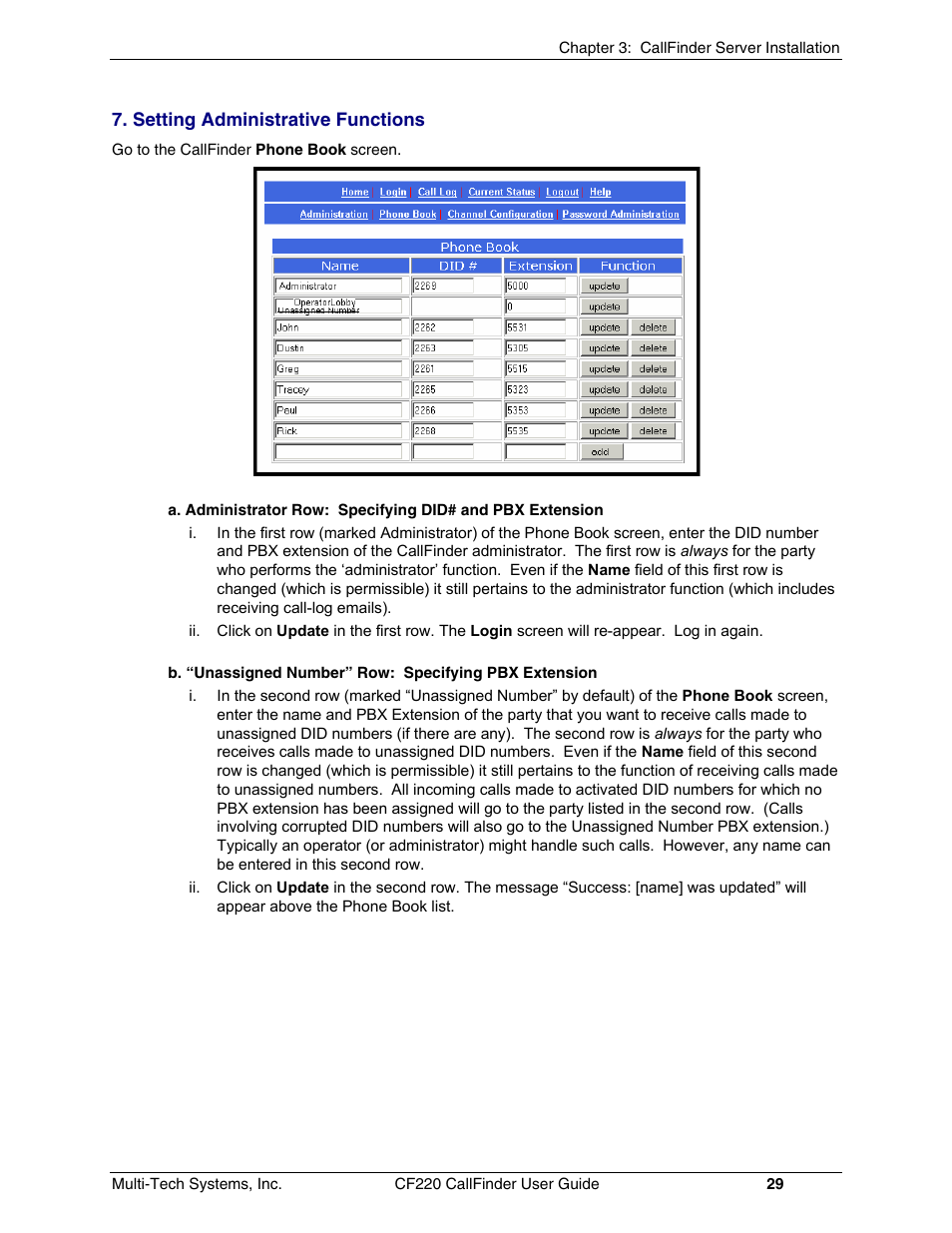 Multi-Tech Systems CF220 User Manual | Page 29 / 84