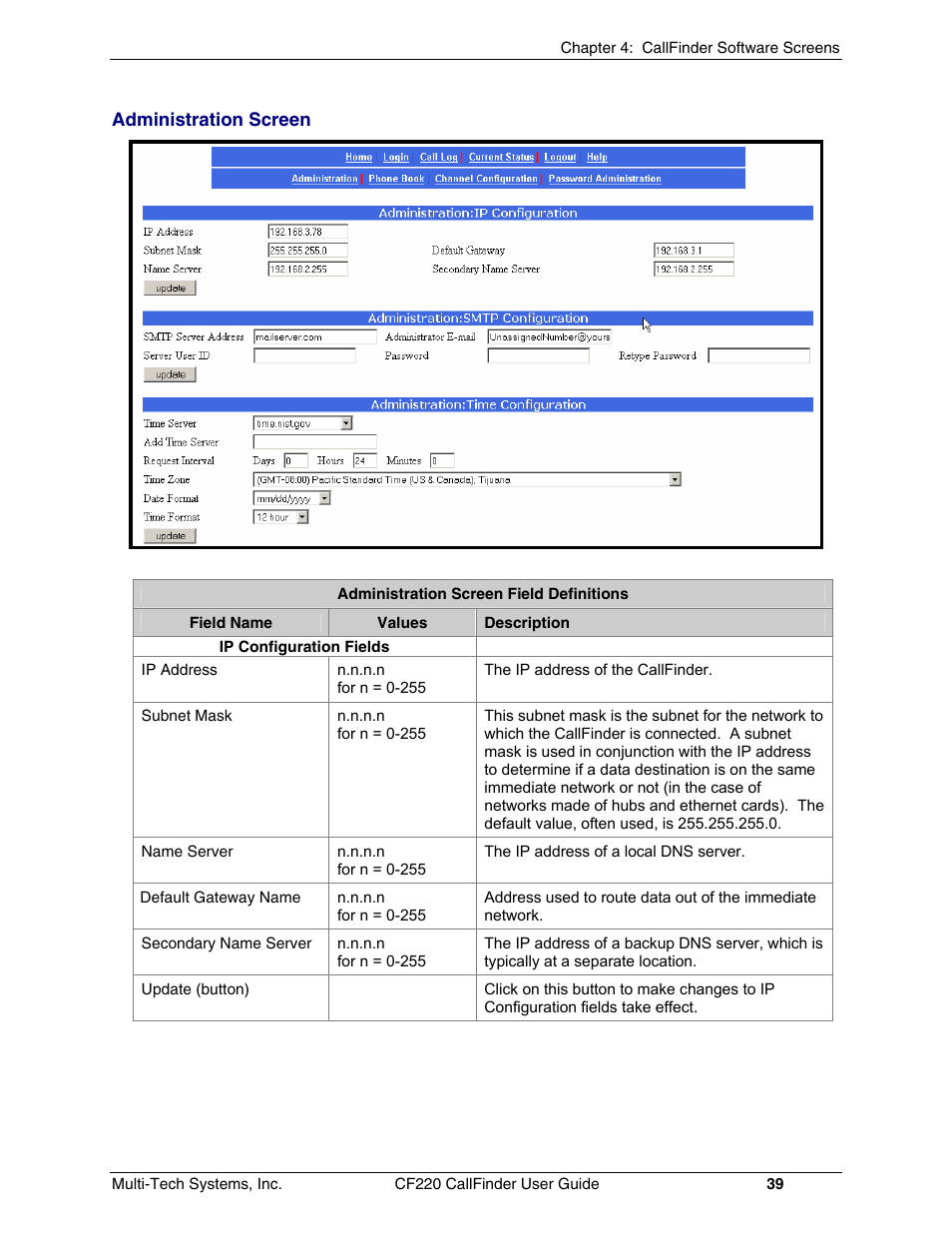 Multi-Tech Systems CF220 User Manual | Page 39 / 84