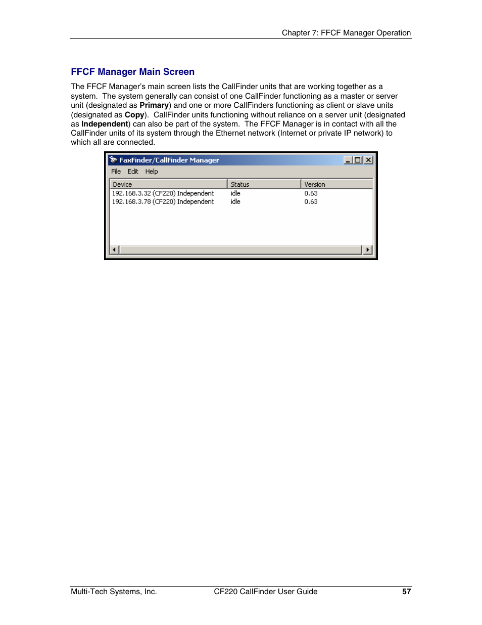 Multi-Tech Systems CF220 User Manual | Page 57 / 84