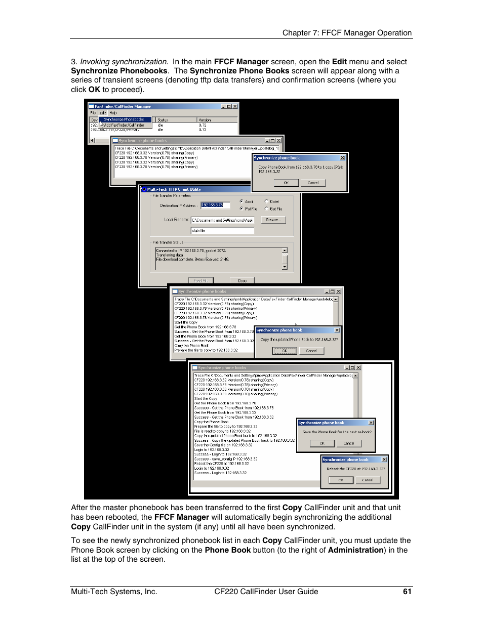 Multi-Tech Systems CF220 User Manual | Page 61 / 84