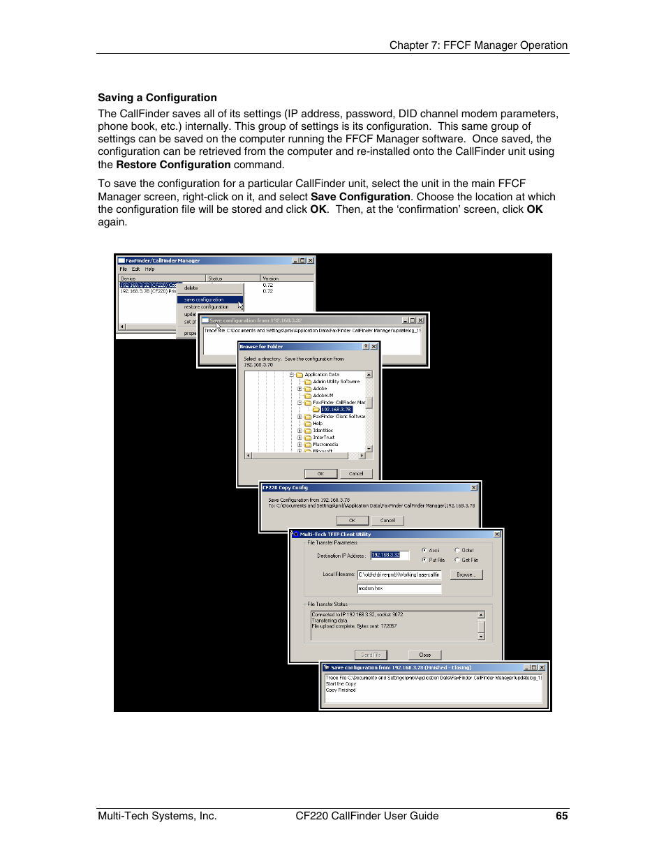 Multi-Tech Systems CF220 User Manual | Page 65 / 84