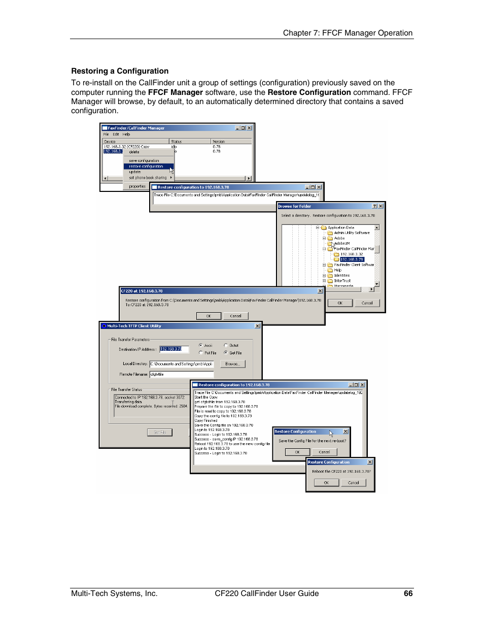 Multi-Tech Systems CF220 User Manual | Page 66 / 84