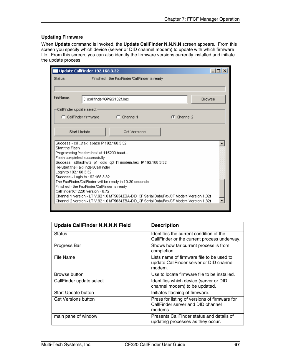 Multi-Tech Systems CF220 User Manual | Page 67 / 84