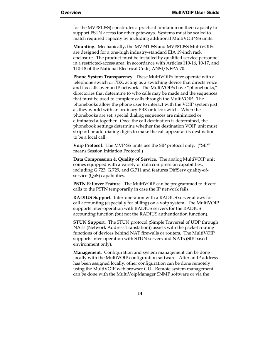 Multi-Tech Systems MVP210-SS User Manual | Page 14 / 415