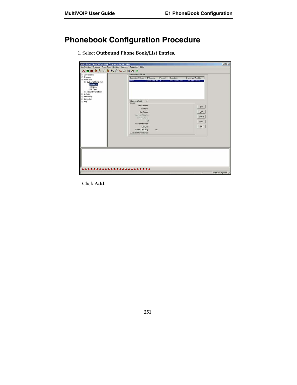 Phonebook configuration procedure | Multi-Tech Systems MVP210-SS User Manual | Page 251 / 415