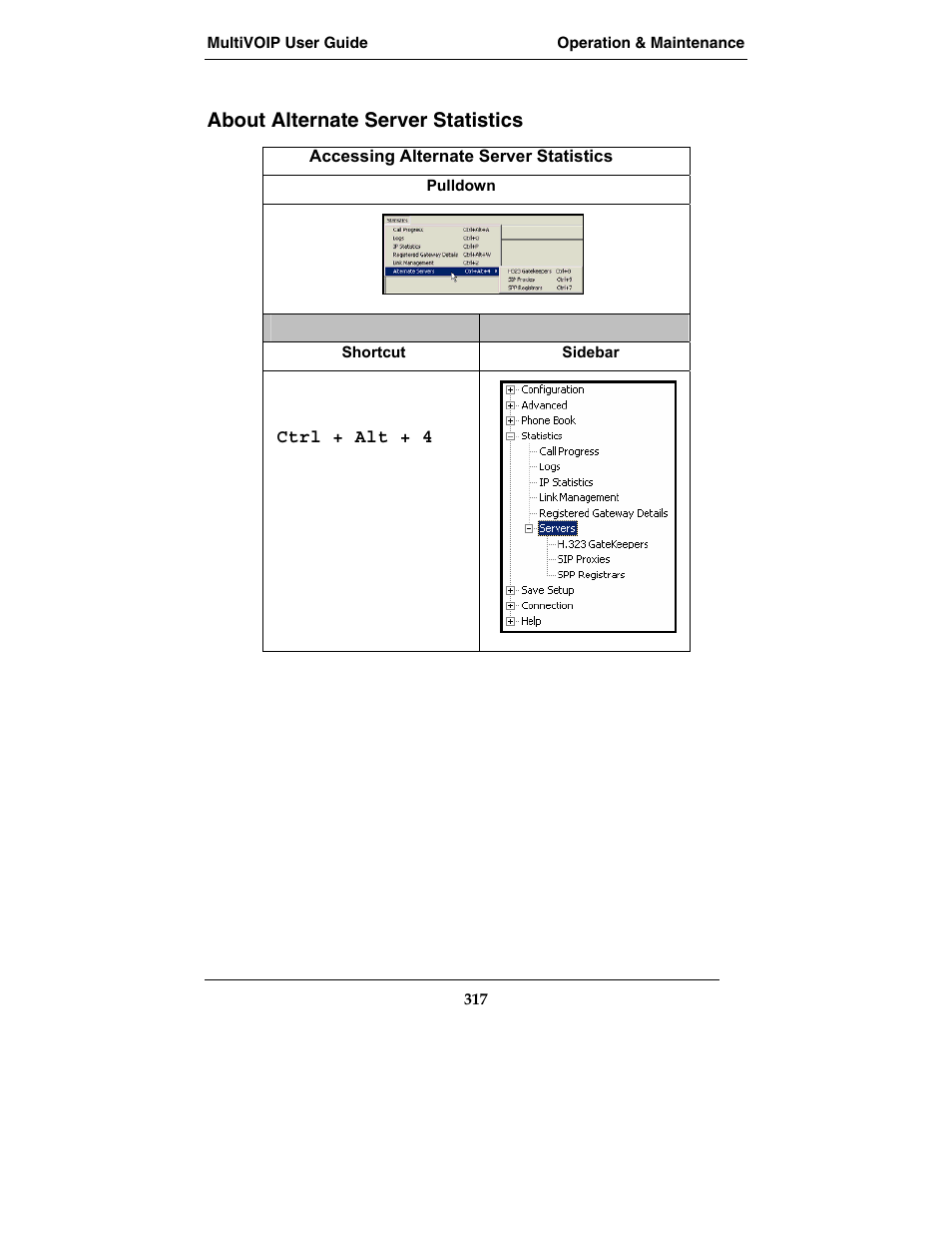 About alternate server statistics | Multi-Tech Systems MVP210-SS User Manual | Page 317 / 415