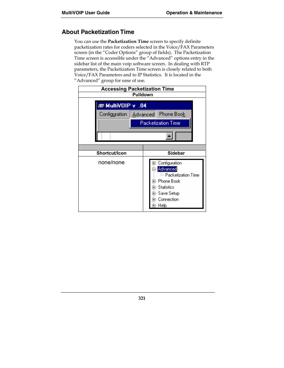 About packetization time | Multi-Tech Systems MVP210-SS User Manual | Page 321 / 415