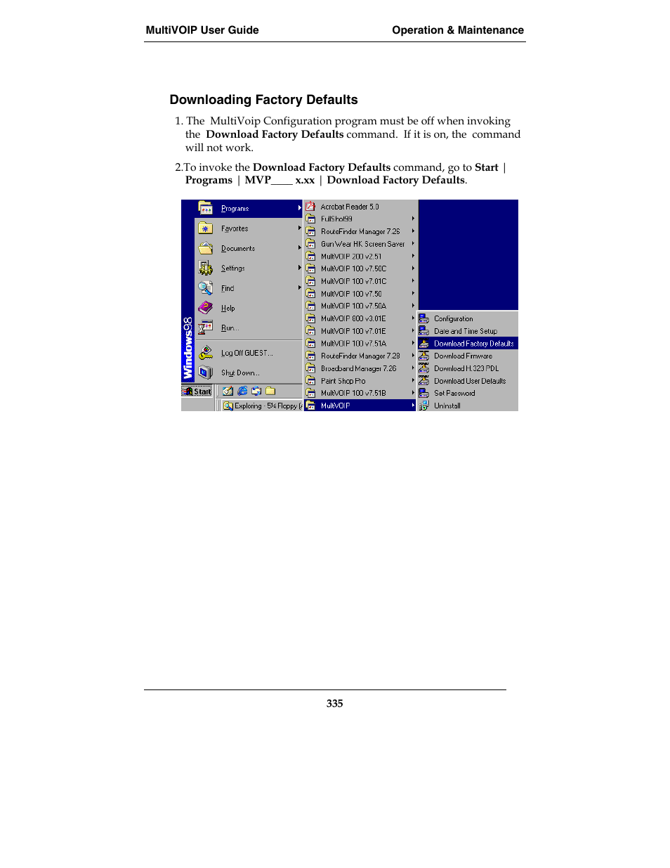 Multi-Tech Systems MVP210-SS User Manual | Page 335 / 415