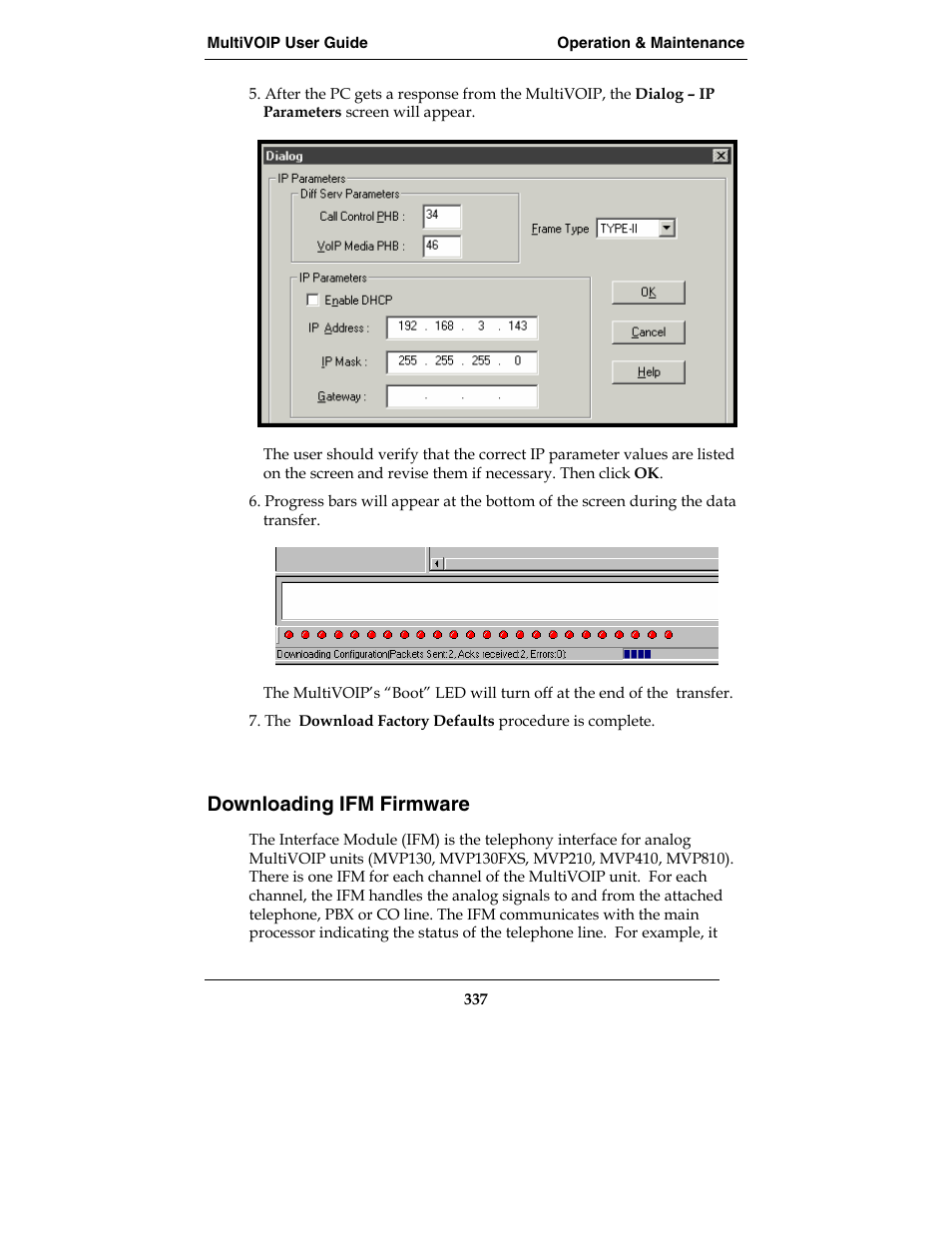 Downloading ifm firmware | Multi-Tech Systems MVP210-SS User Manual | Page 337 / 415