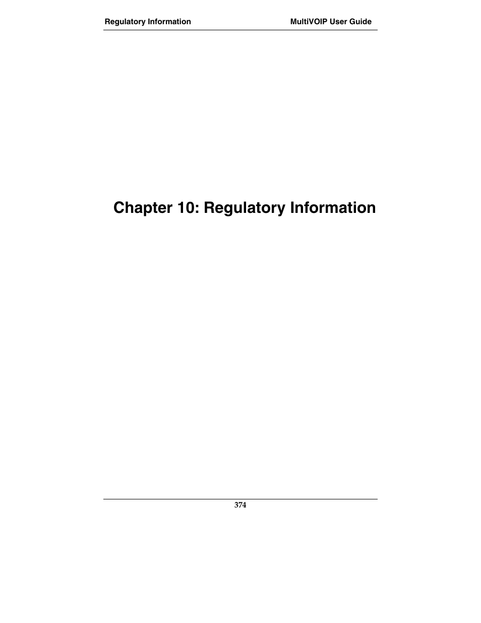Chapter 10: regulatory information | Multi-Tech Systems MVP210-SS User Manual | Page 374 / 415