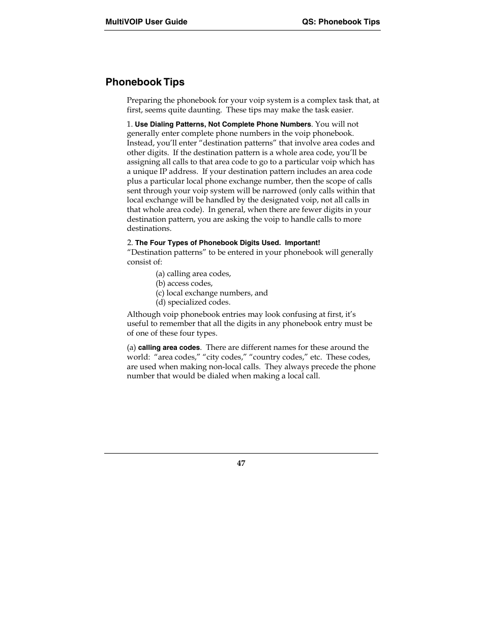 Phonebook tips | Multi-Tech Systems MVP210-SS User Manual | Page 47 / 415
