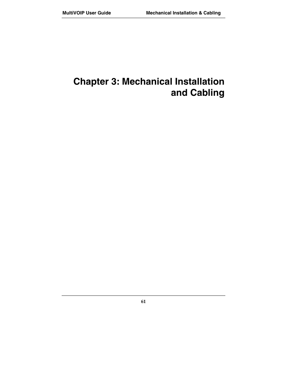 Chapter 3: mechanical installation and cabling | Multi-Tech Systems MVP210-SS User Manual | Page 61 / 415