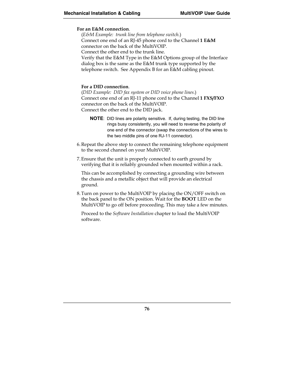 Multi-Tech Systems MVP210-SS User Manual | Page 76 / 415