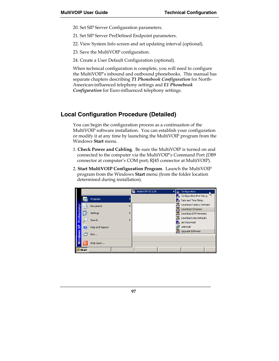 Local configuration procedure (detailed) | Multi-Tech Systems MVP210-SS User Manual | Page 97 / 415