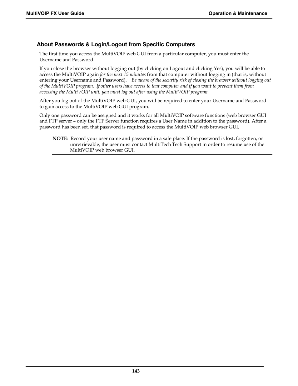 Multi-Tech Systems MVPFX2-2 User Manual | Page 143 / 193