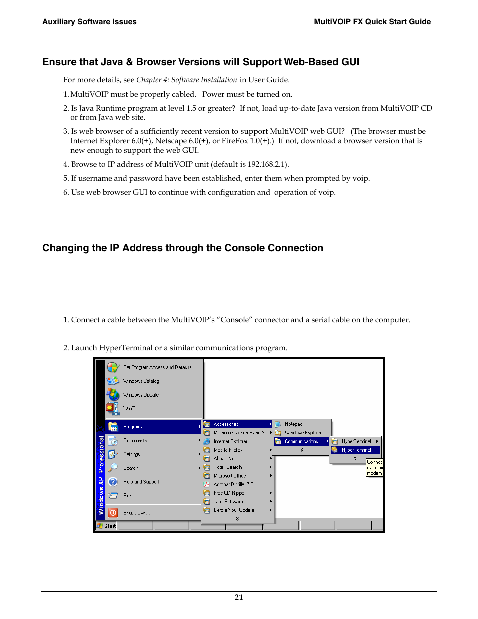 Multi-Tech Systems MVPFX2-2 User Manual | Page 21 / 193