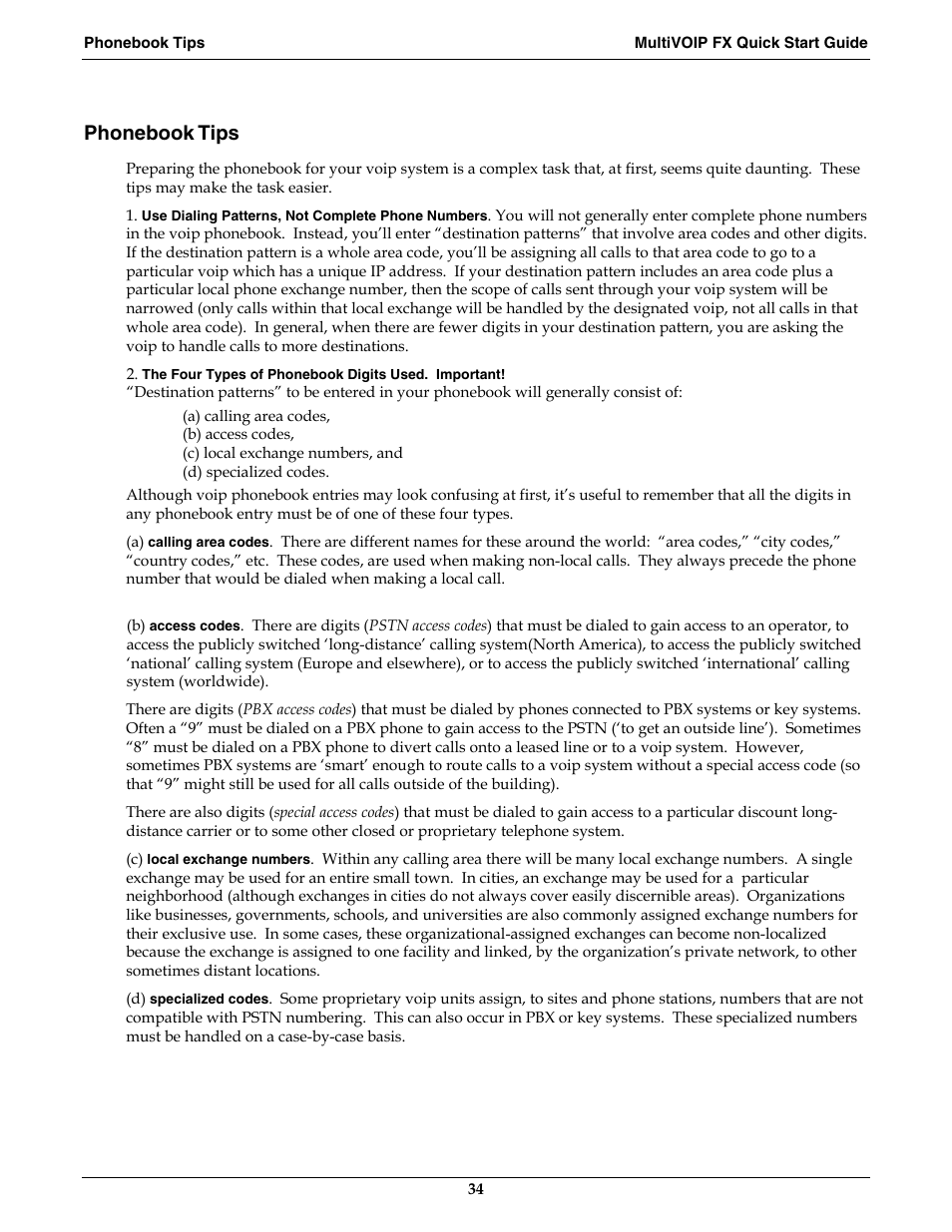 Phonebook tips | Multi-Tech Systems MVPFX2-2 User Manual | Page 34 / 193