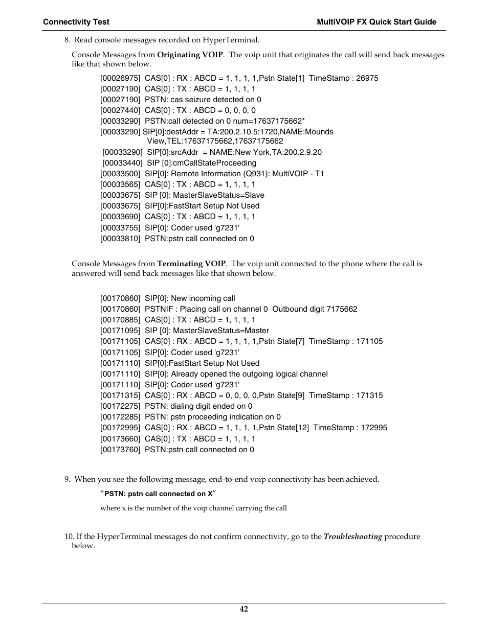 Multi-Tech Systems MVPFX2-2 User Manual | Page 42 / 193