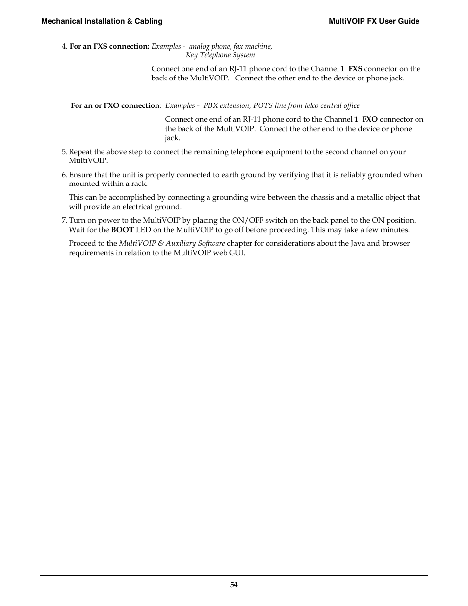 Multi-Tech Systems MVPFX2-2 User Manual | Page 54 / 193