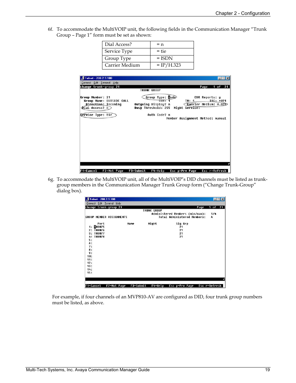 Multi-Tech Systems MVP103 User Manual | Page 19 / 79