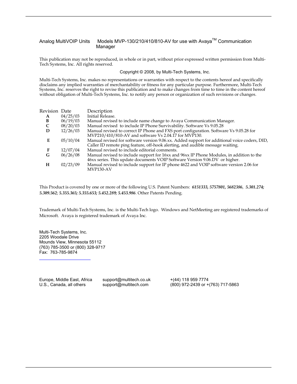Configuration guide | Multi-Tech Systems MVP103 User Manual | Page 2 / 79