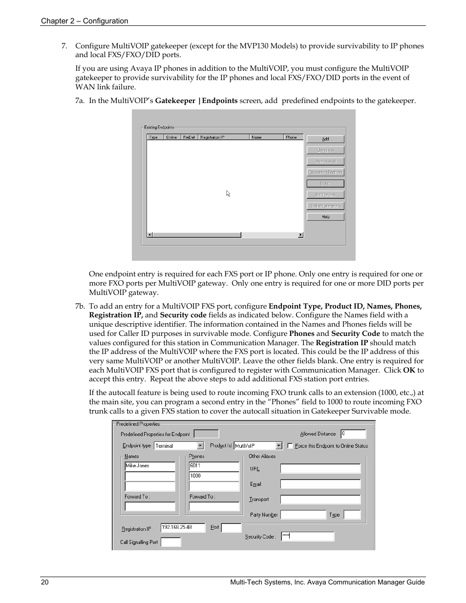 Multi-Tech Systems MVP103 User Manual | Page 20 / 79