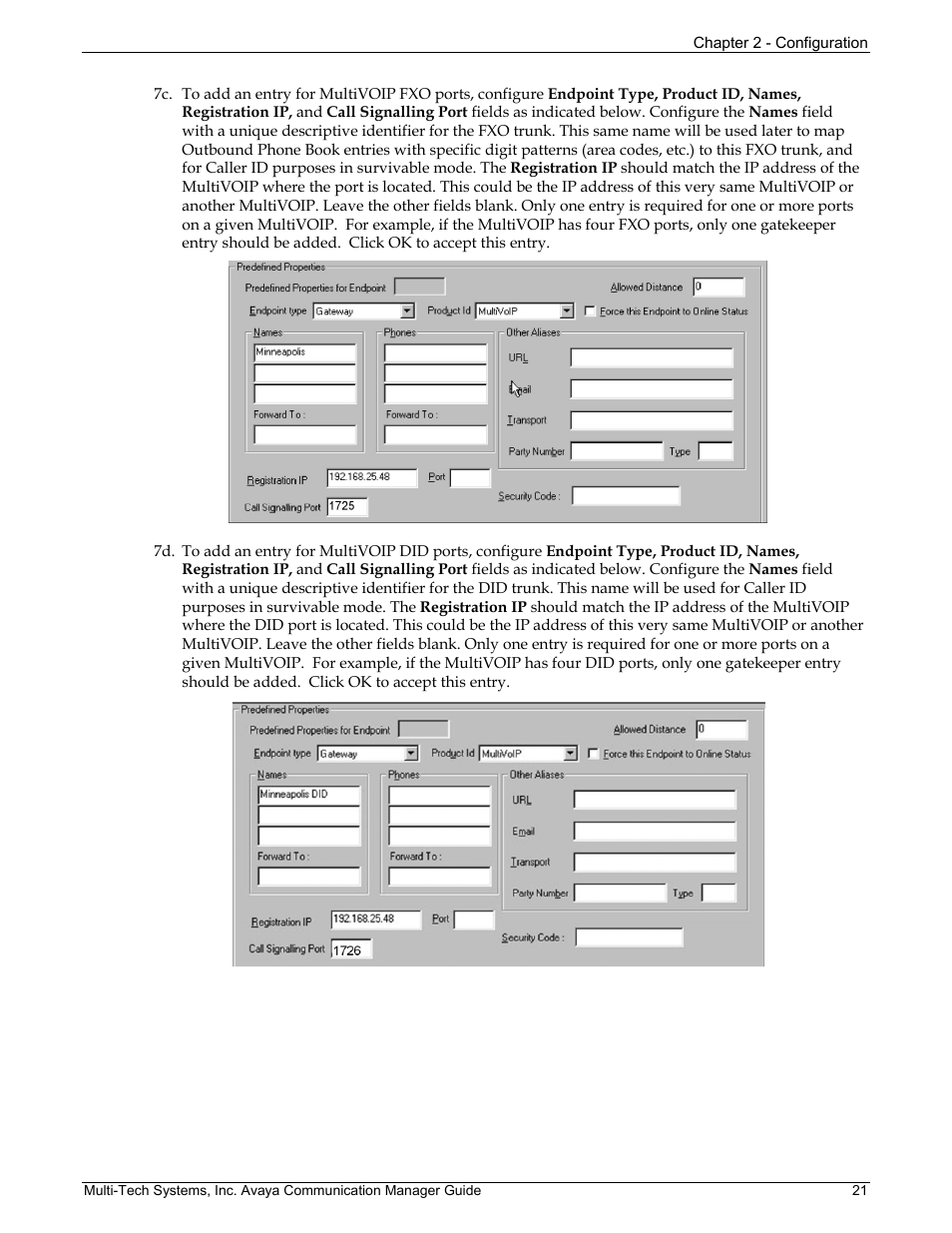 Multi-Tech Systems MVP103 User Manual | Page 21 / 79