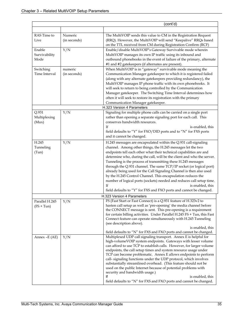 Multi-Tech Systems MVP103 User Manual | Page 35 / 79