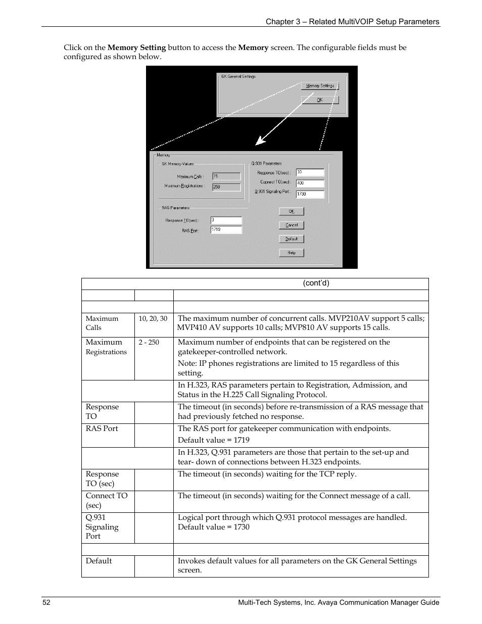 Multi-Tech Systems MVP103 User Manual | Page 52 / 79