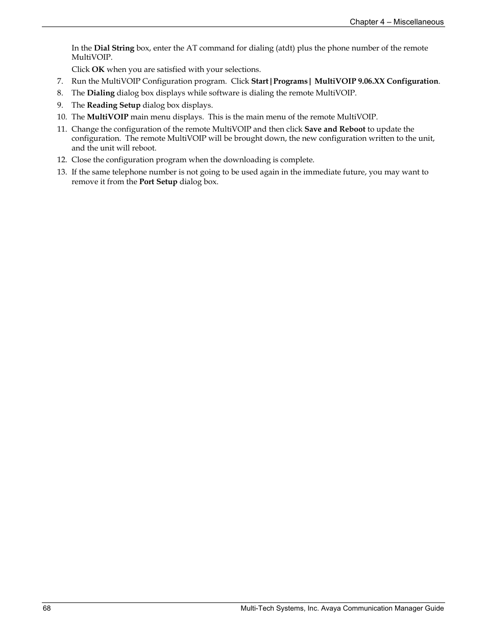 Multi-Tech Systems MVP103 User Manual | Page 68 / 79