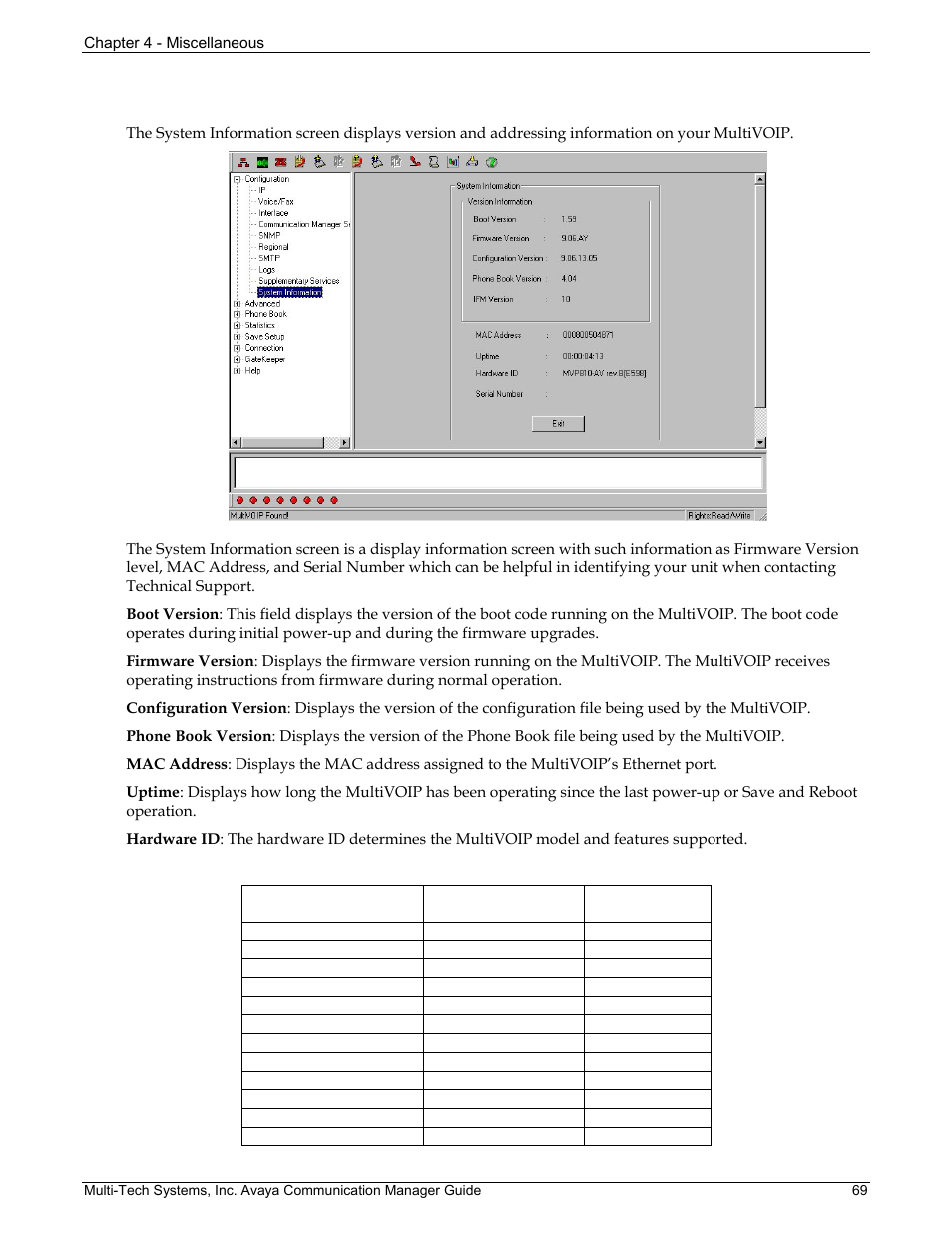 Information | Multi-Tech Systems MVP103 User Manual | Page 69 / 79