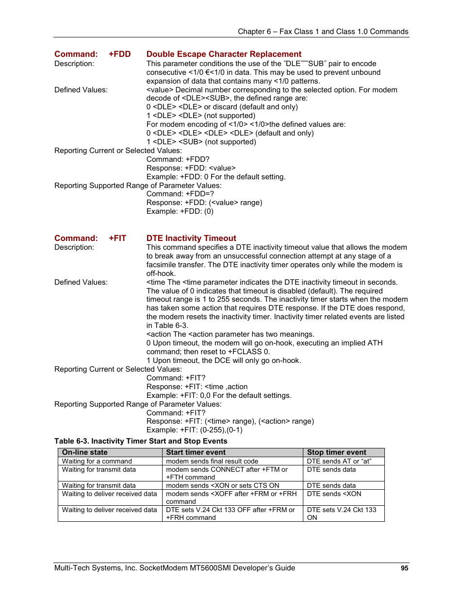 Multi-Tech Systems MT5600SMI-34 User Manual | Page 95 / 134