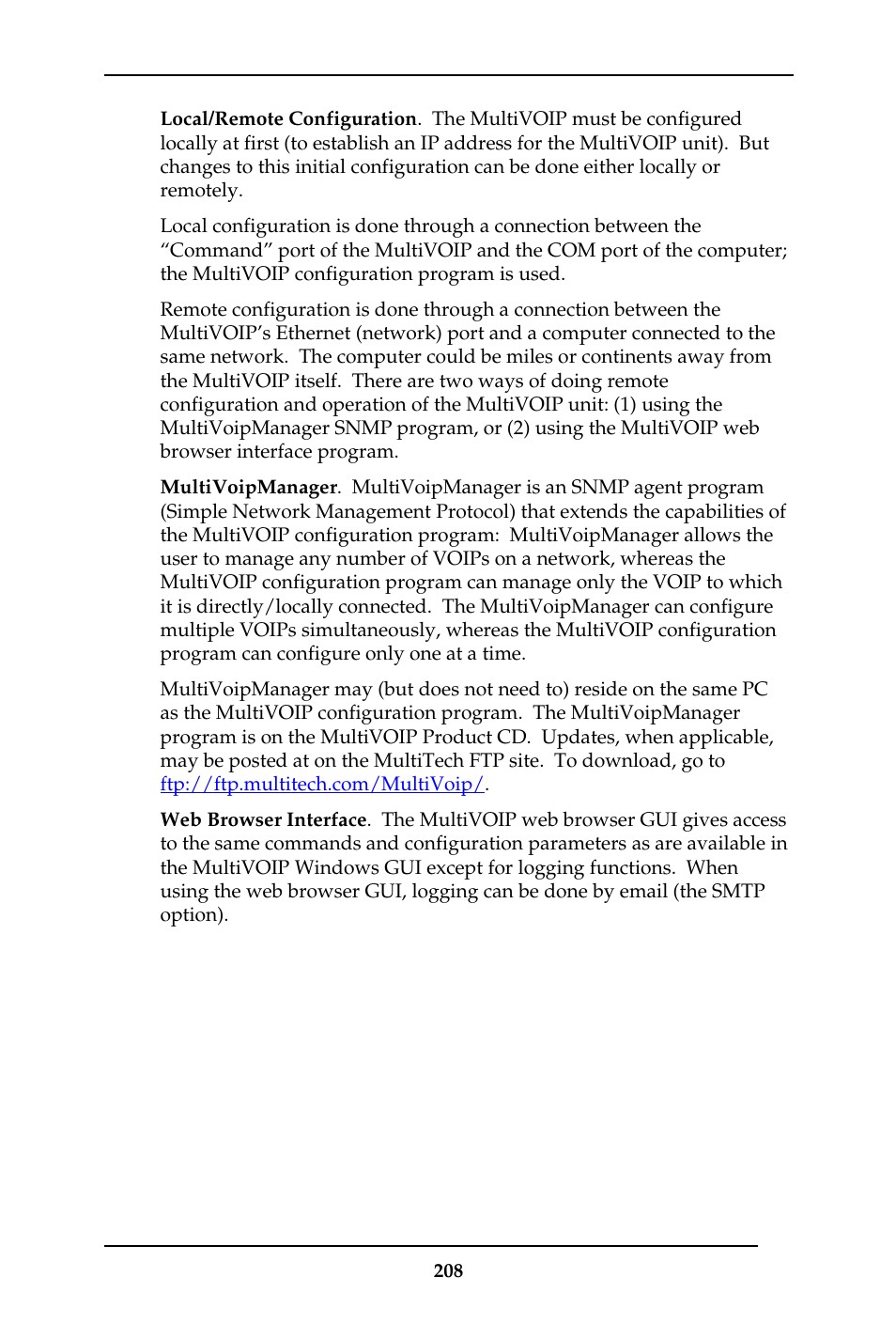 Multi-Tech Systems MULTIVOIP MVP-410ST/810ST User Manual | Page 208 / 559