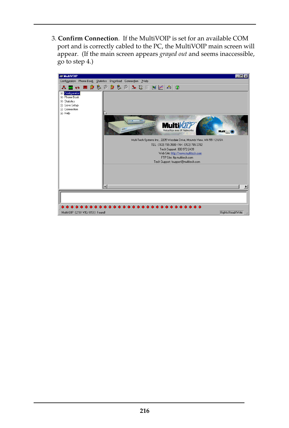 Multi-Tech Systems MULTIVOIP MVP-410ST/810ST User Manual | Page 216 / 559
