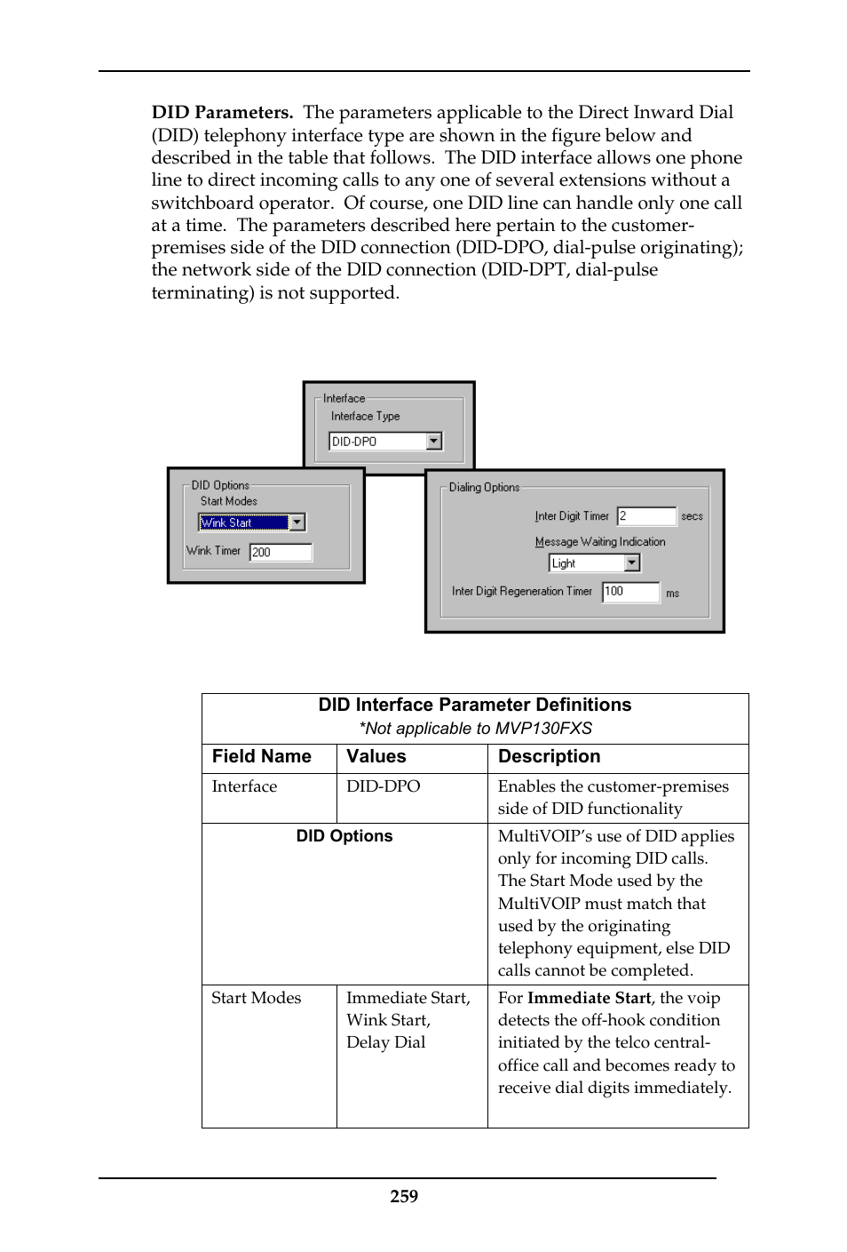 Multi-Tech Systems MULTIVOIP MVP-410ST/810ST User Manual | Page 259 / 559