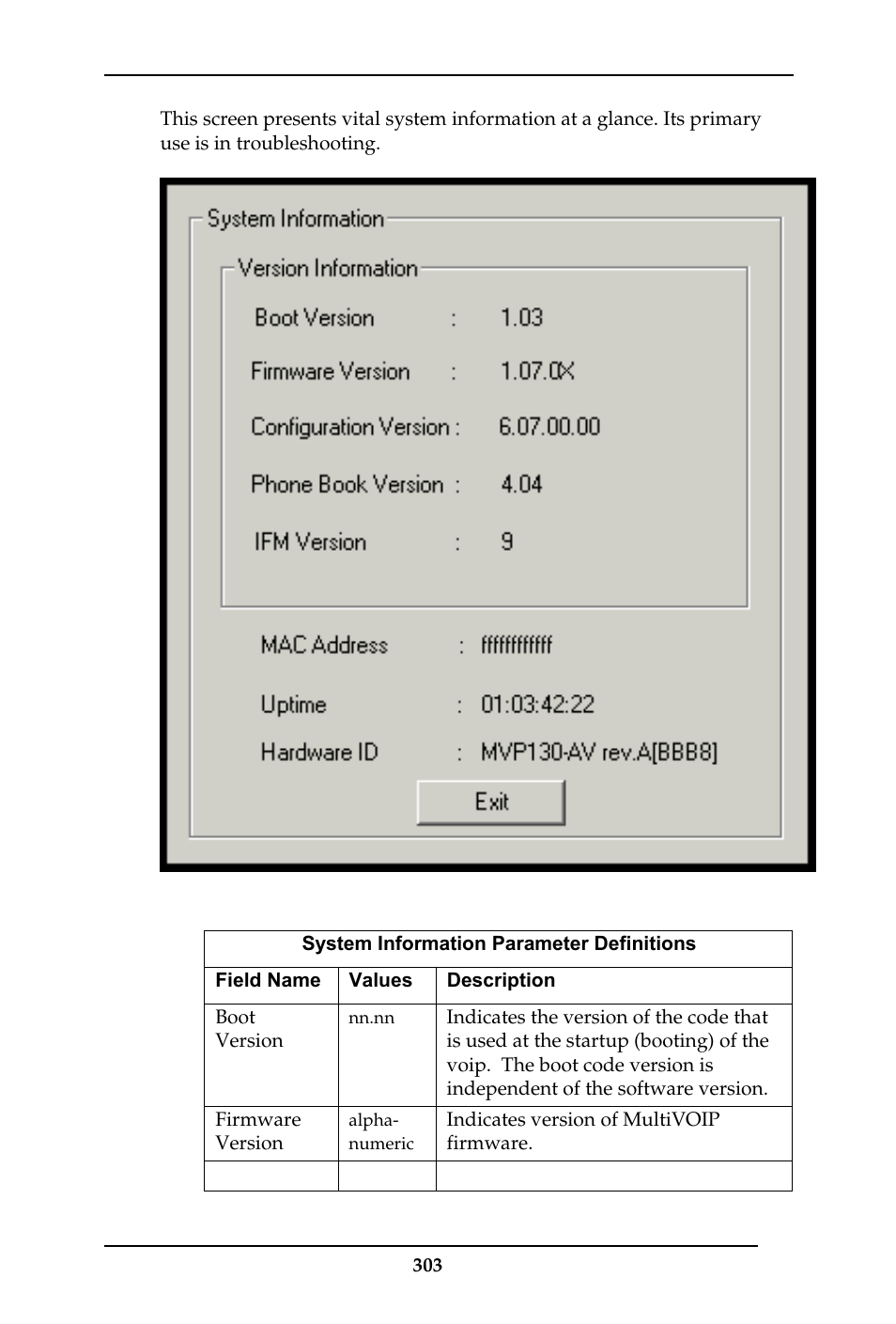 Multi-Tech Systems MULTIVOIP MVP-410ST/810ST User Manual | Page 303 / 559