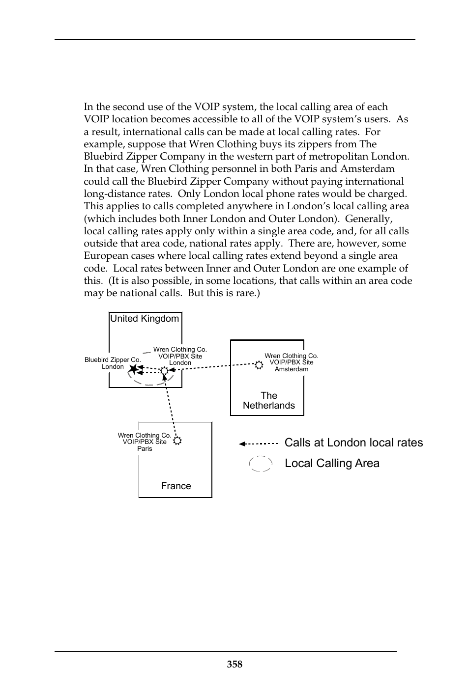 Calls at london local rates local calling area | Multi-Tech Systems MULTIVOIP MVP-410ST/810ST User Manual | Page 358 / 559