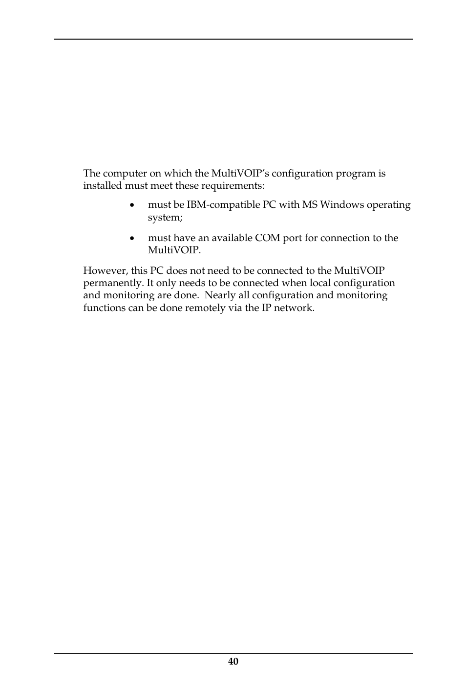Computer requirements | Multi-Tech Systems MULTIVOIP MVP-410ST/810ST User Manual | Page 40 / 559