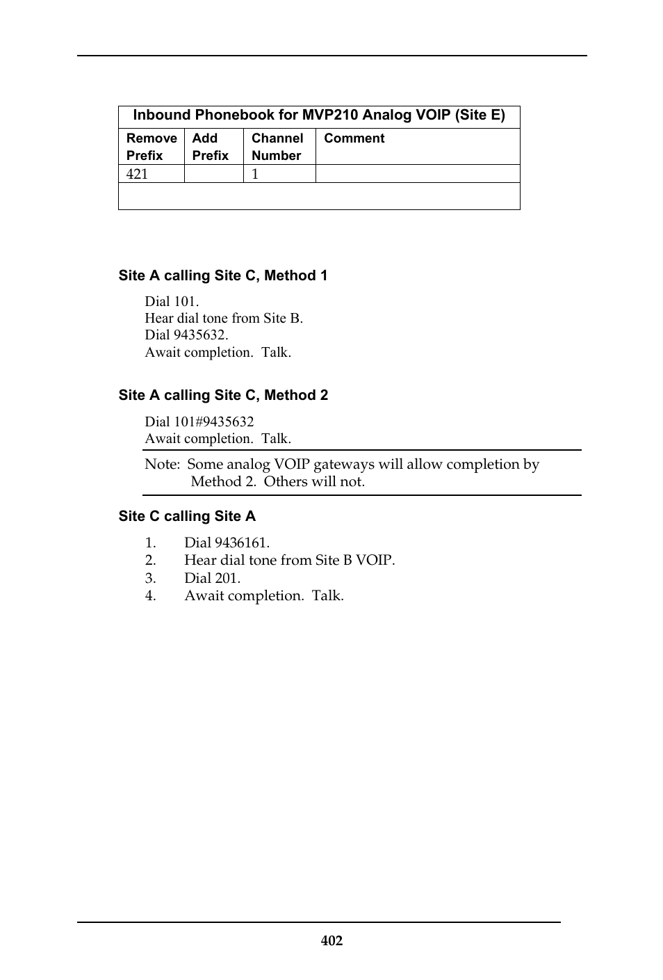 Call completion summaries | Multi-Tech Systems MULTIVOIP MVP-410ST/810ST User Manual | Page 402 / 559