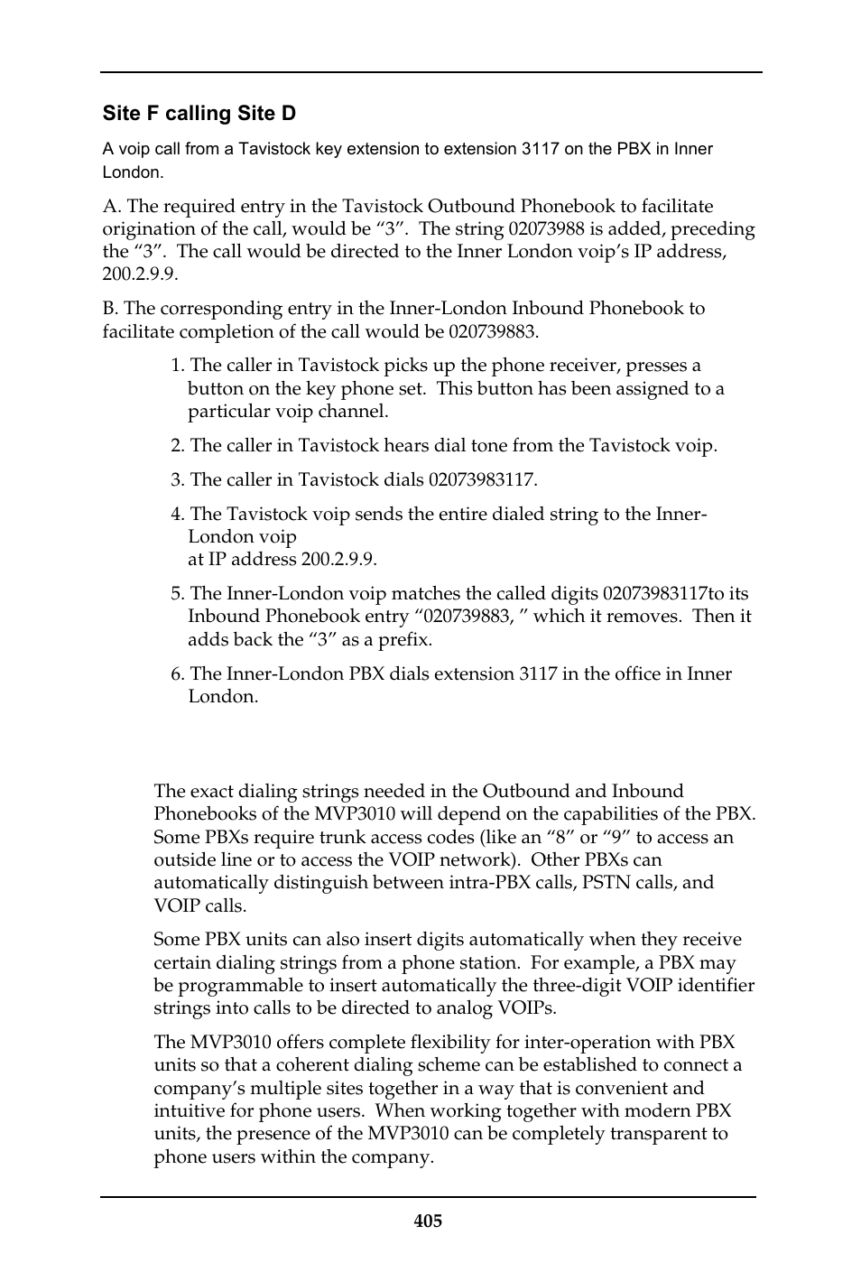Variations in pbx characteristics | Multi-Tech Systems MULTIVOIP MVP-410ST/810ST User Manual | Page 405 / 559