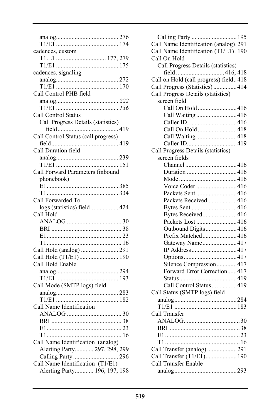 Multi-Tech Systems MULTIVOIP MVP-410ST/810ST User Manual | Page 519 / 559