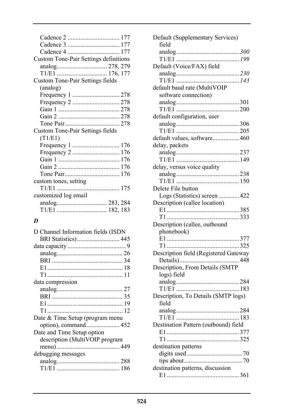 Multi-Tech Systems MULTIVOIP MVP-410ST/810ST User Manual | Page 524 / 559