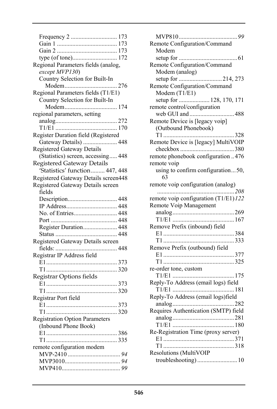 Multi-Tech Systems MULTIVOIP MVP-410ST/810ST User Manual | Page 546 / 559