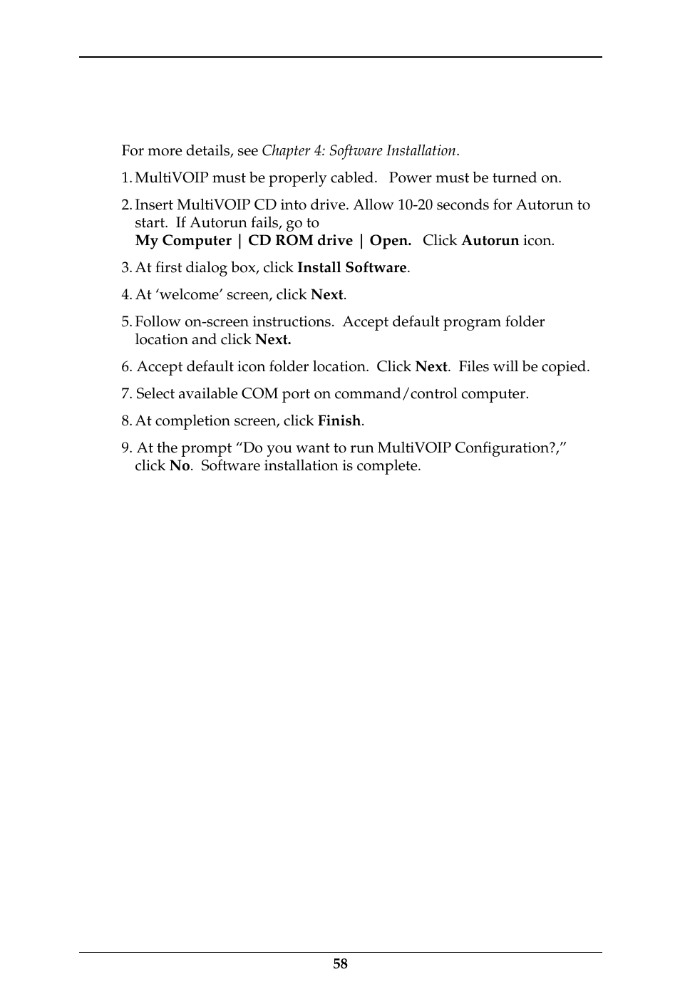 Load multivoip control software onto pc | Multi-Tech Systems MULTIVOIP MVP-410ST/810ST User Manual | Page 58 / 559