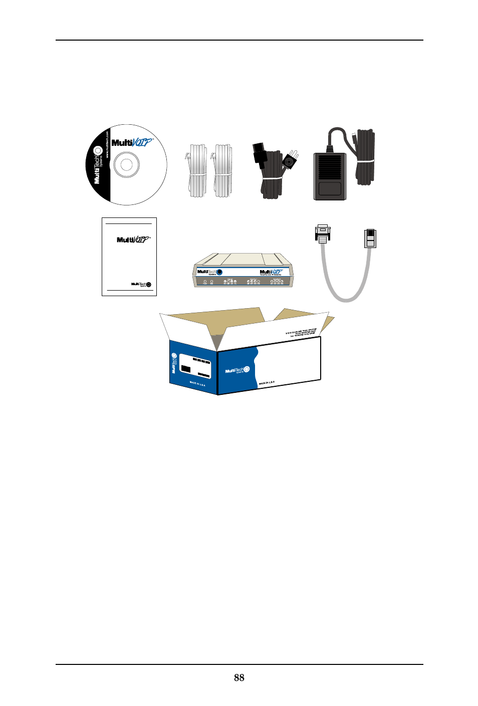 Unpacking the mvp210 | Multi-Tech Systems MULTIVOIP MVP-410ST/810ST User Manual | Page 88 / 559