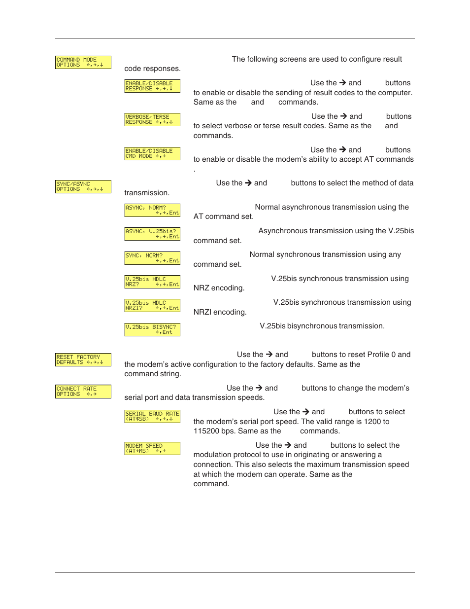 Advanced options | Multi-Tech Systems MT5600BL-V.90 User Manual | Page 24 / 66