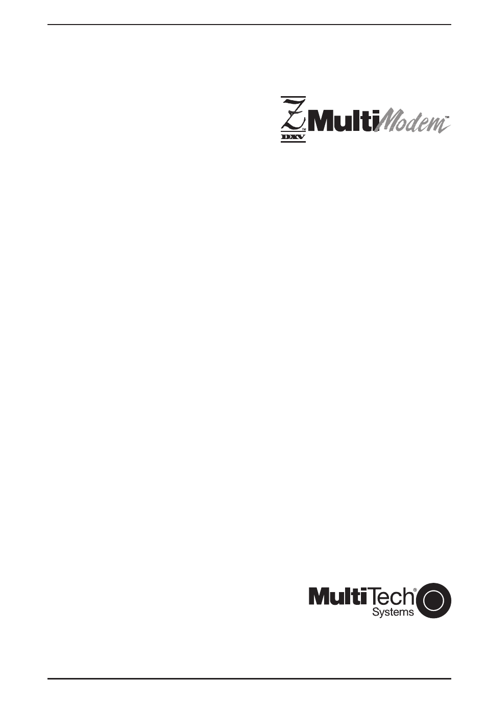 Multi-Tech Systems MT3334ZDX User Manual | 71 pages